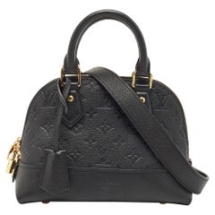 Louis Vuitton Black Monogram Empreinte Leather BB Neo Alma Bag