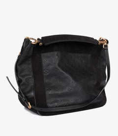 Louis Vuitton Black Monogram Empreinte Leather & Black Suede Audacieuse GM