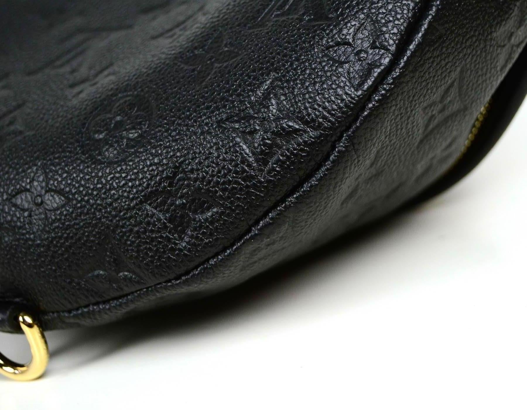 Louis Vuitton Schwarz Monogram Empreinte Leder Gürteltasche/Crossbody Bag für Damen oder Herren