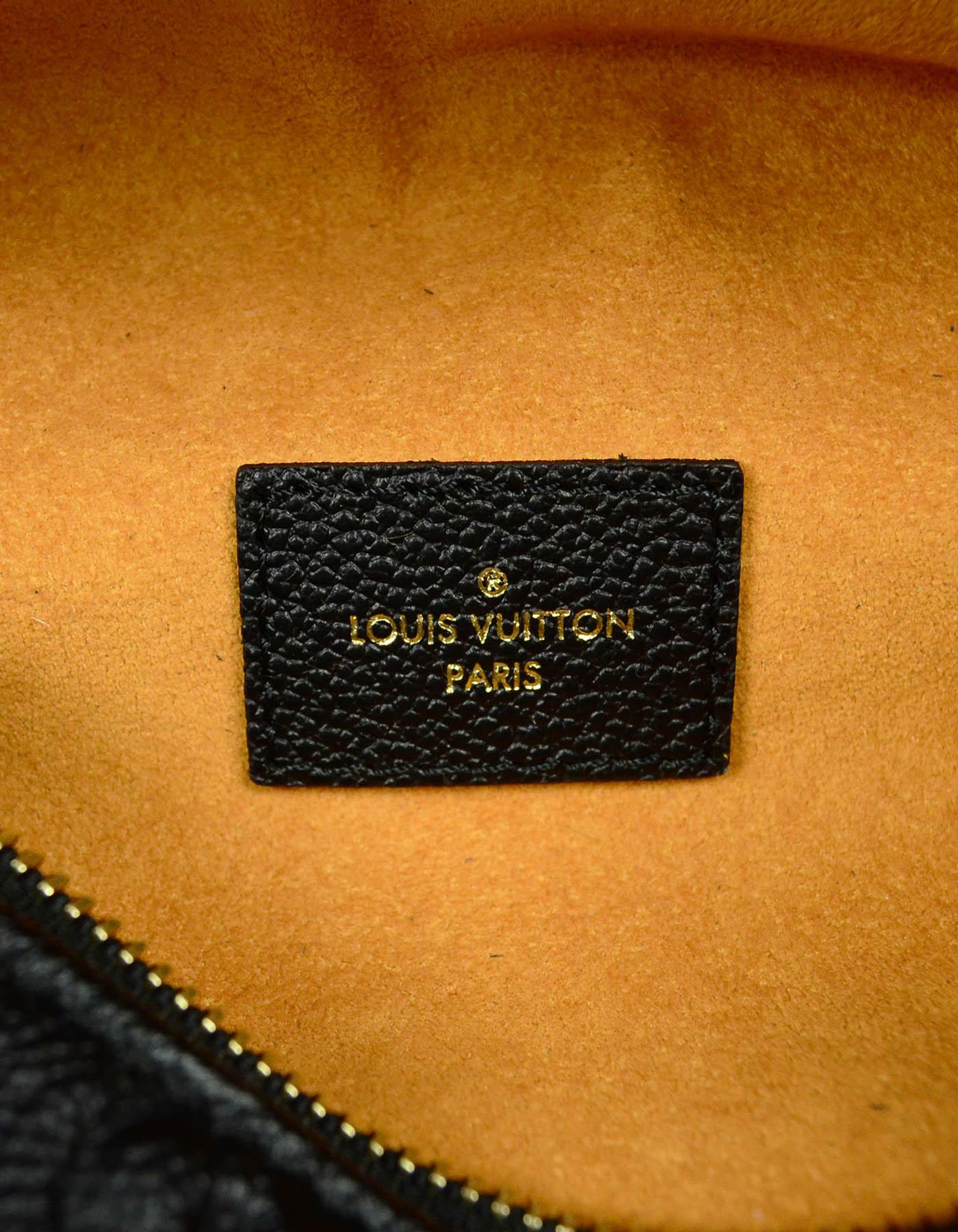 Louis Vuitton Schwarz Monogram Empreinte Leder Gürteltasche/Crossbody Bag 5