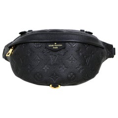 Louis Vuitton Black Monogram Empreinte Leather Bumbag Belt/Crossbody ...