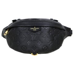 Louis Vuitton Schwarz Monogram Empreinte Leder Gürteltasche/Crossbody Bag
