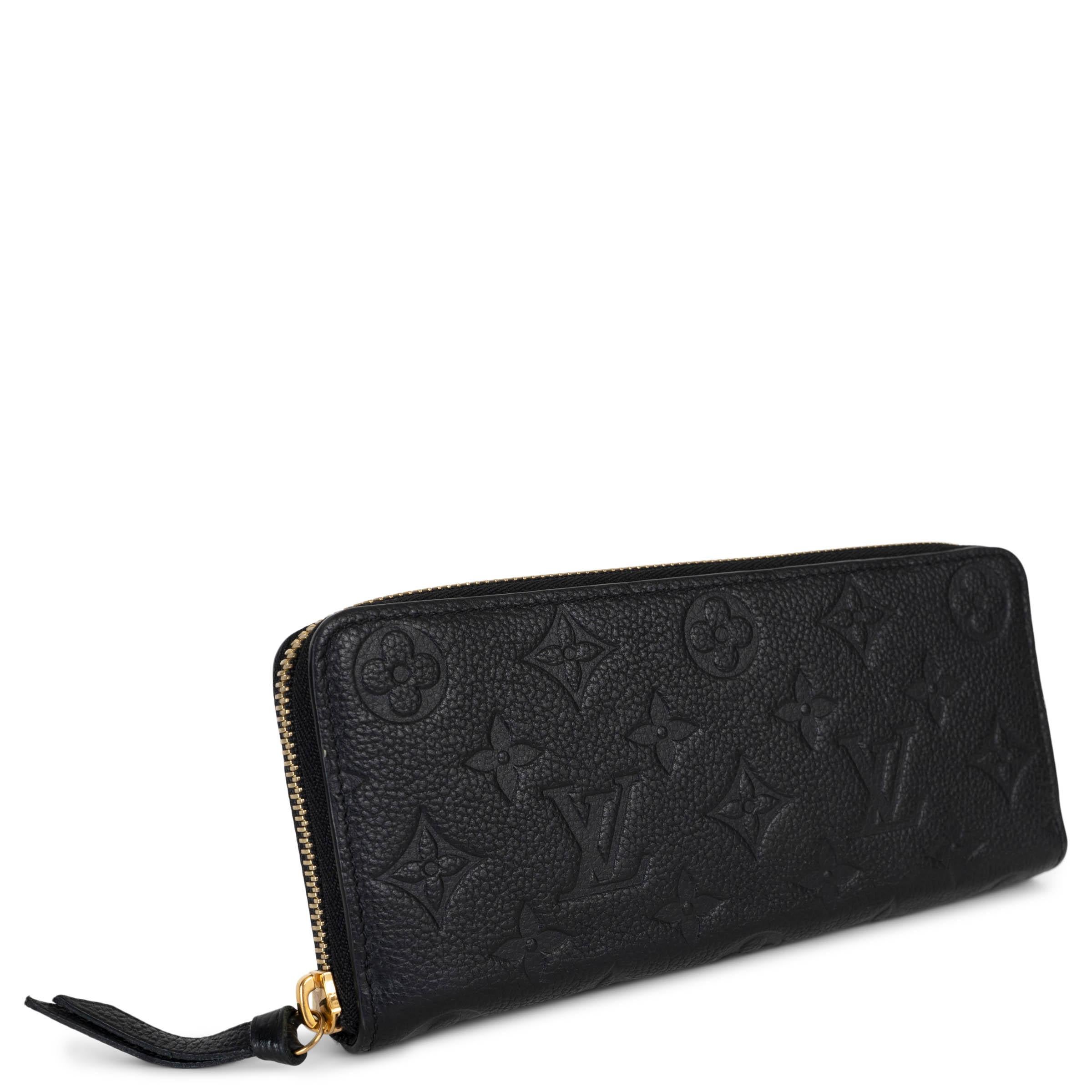 This 100% authentic Louis Vuitton Clémence wallet is crafted from supple Monogram Empreinte leather, featuring subtle tone-on-tone embossing of the house’s iconic Monogram print. Compact yet highly functional, it offers 8 credit card slots, a zipped