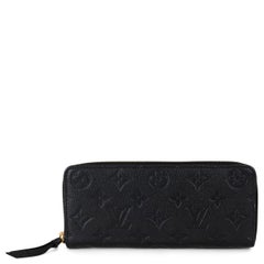 Cartera CLEMENCE Monograma Empreinte de cuero negro LOUIS VUITTON