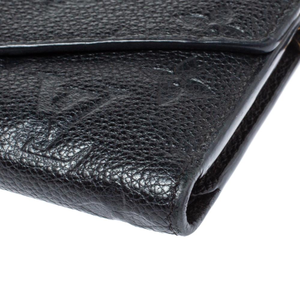 Louis Vuitton Black Monogram Empreinte Leather Curieuse Wallet 2
