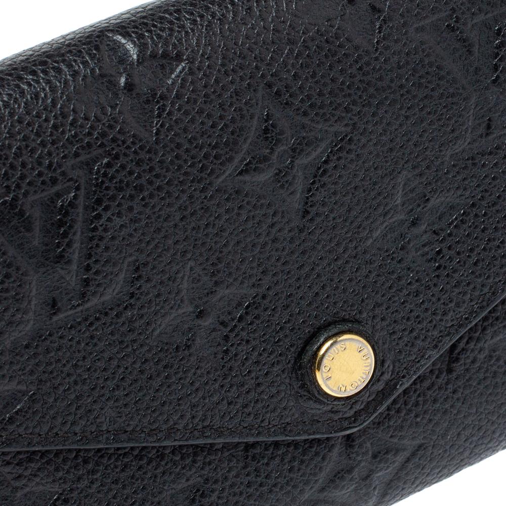 Louis Vuitton Black Monogram Empreinte Leather Curieuse Wallet 3