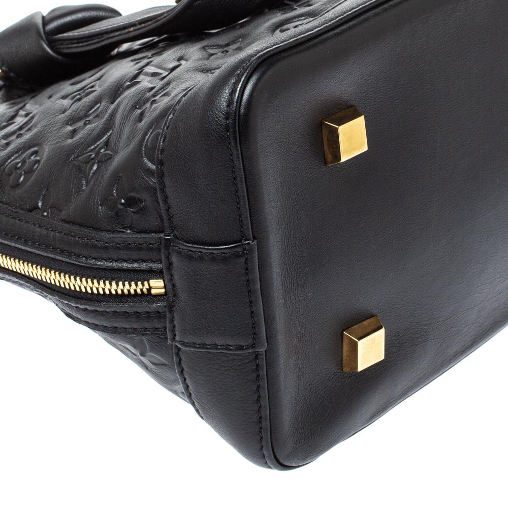 Louis Vuitton Black Monogram Empreinte Leather Double Jeu Neo Alma Bag 6