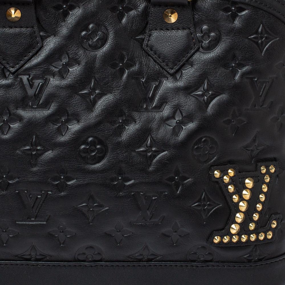 Louis Vuitton Black Monogram Empreinte Leather Double Jeu Neo Alma Bag 7