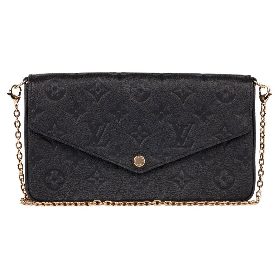 Louis Vuitton Black Monogram Empreinte Leather Félicie Pochette Bag