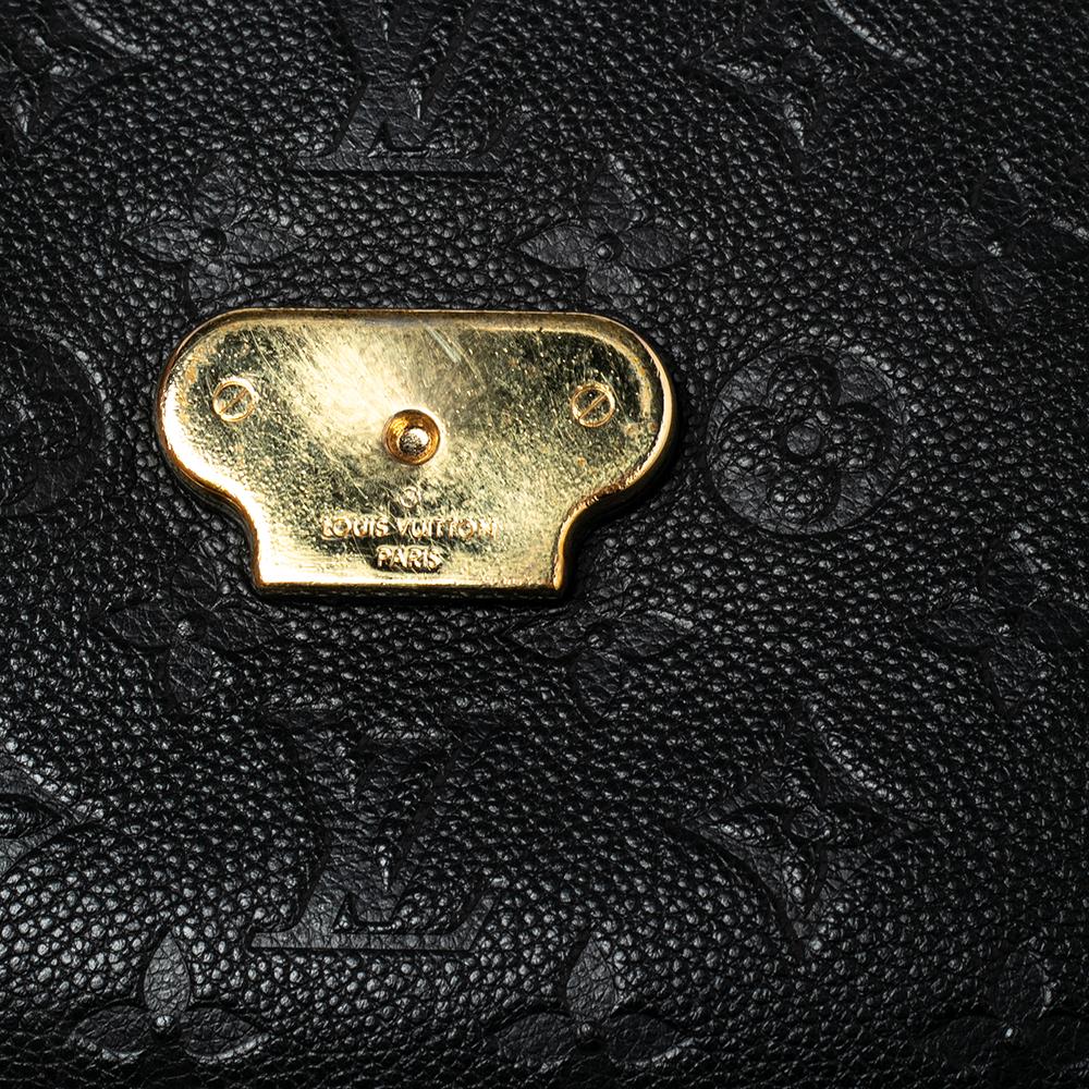 Louis Vuitton Black Monogram Empreinte Leather Georges BB Bag In Good Condition In Dubai, Al Qouz 2
