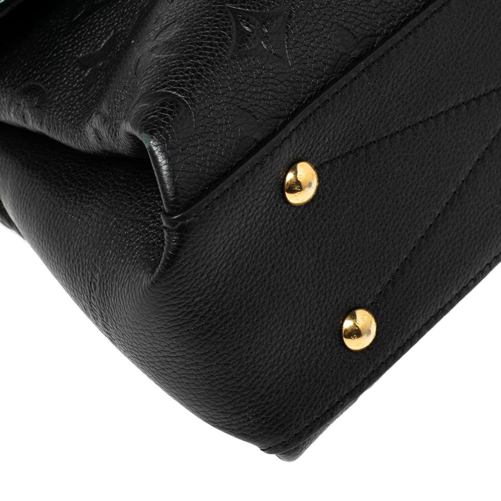 Women's Louis Vuitton Black Monogram Empreinte Leather Georges BB Bag