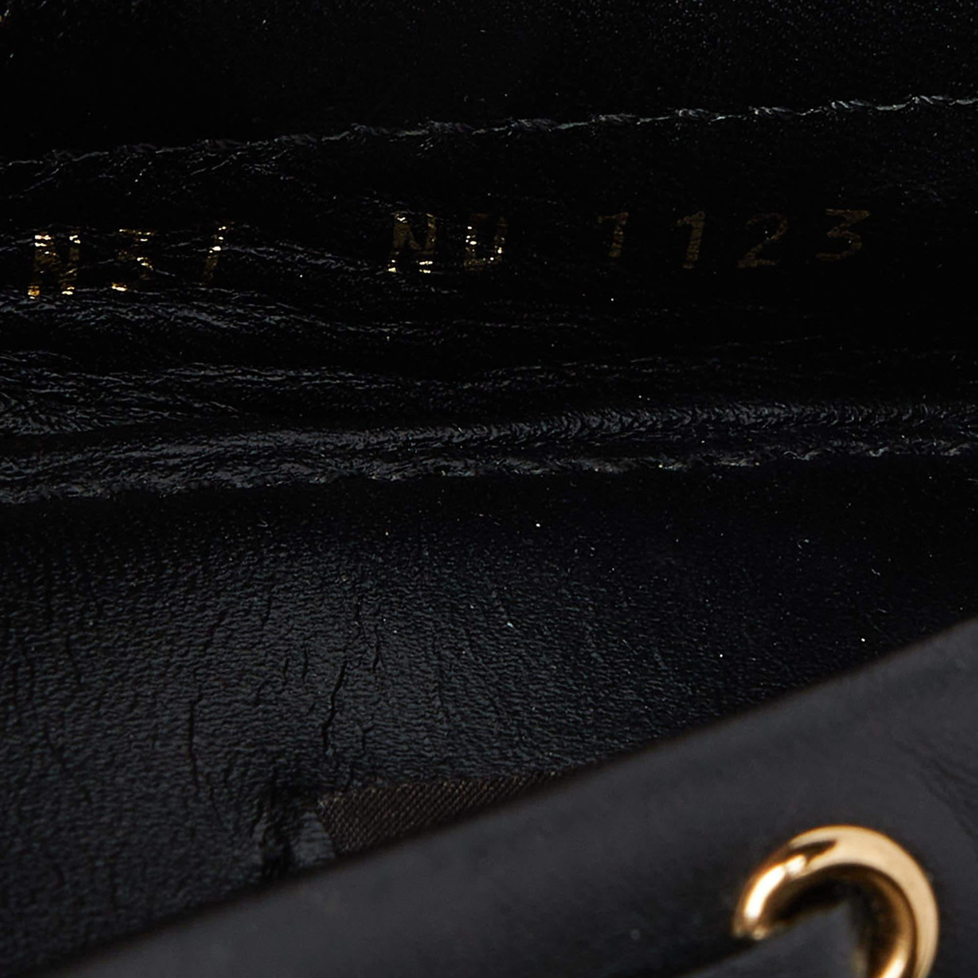 Louis Vuitton Black Monogram Empreinte Leather Gloria Loafers Size 37 For Sale 4