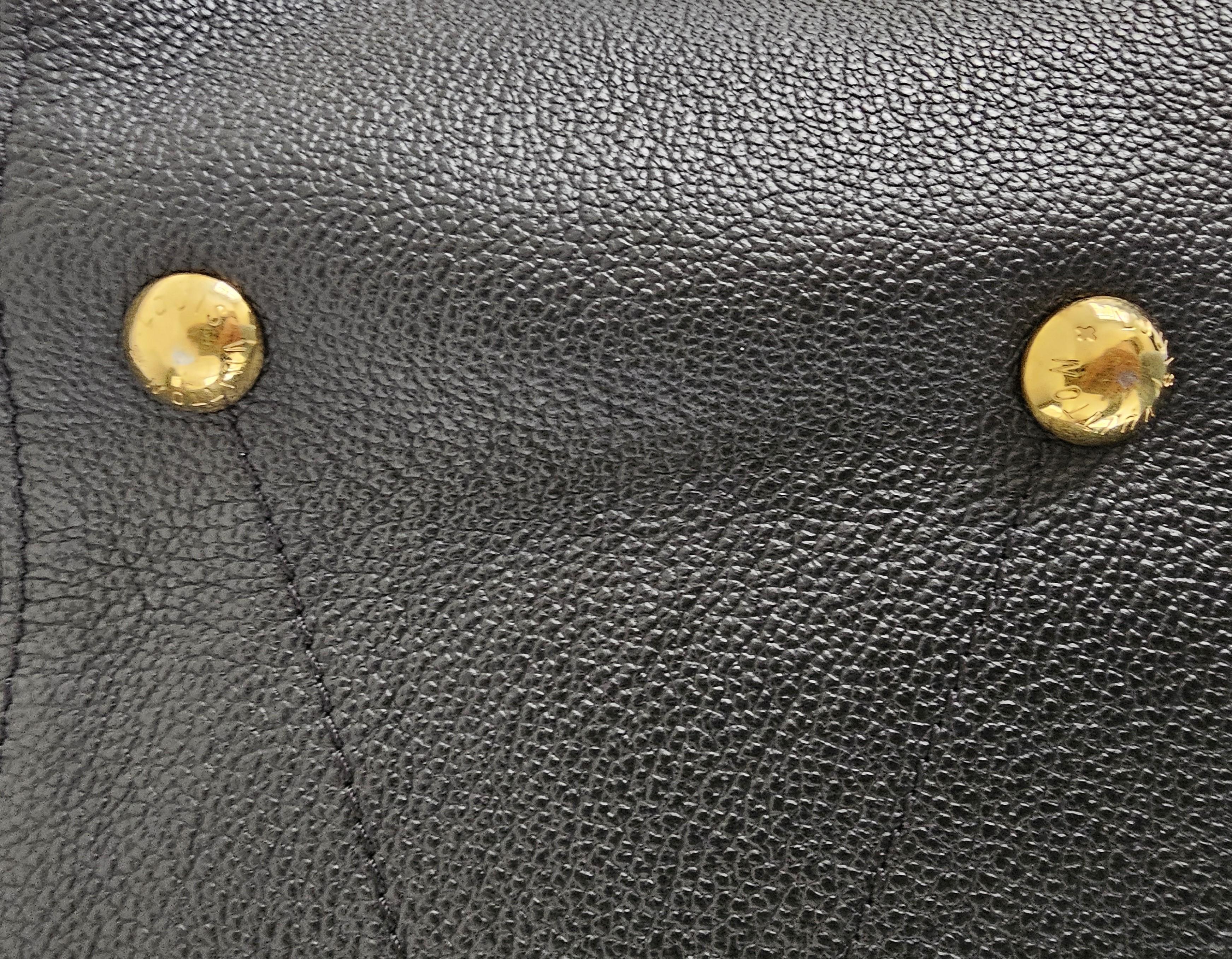 Louis Vuitton Black Monogram Empreinte Leather Maida Bag For Sale 7