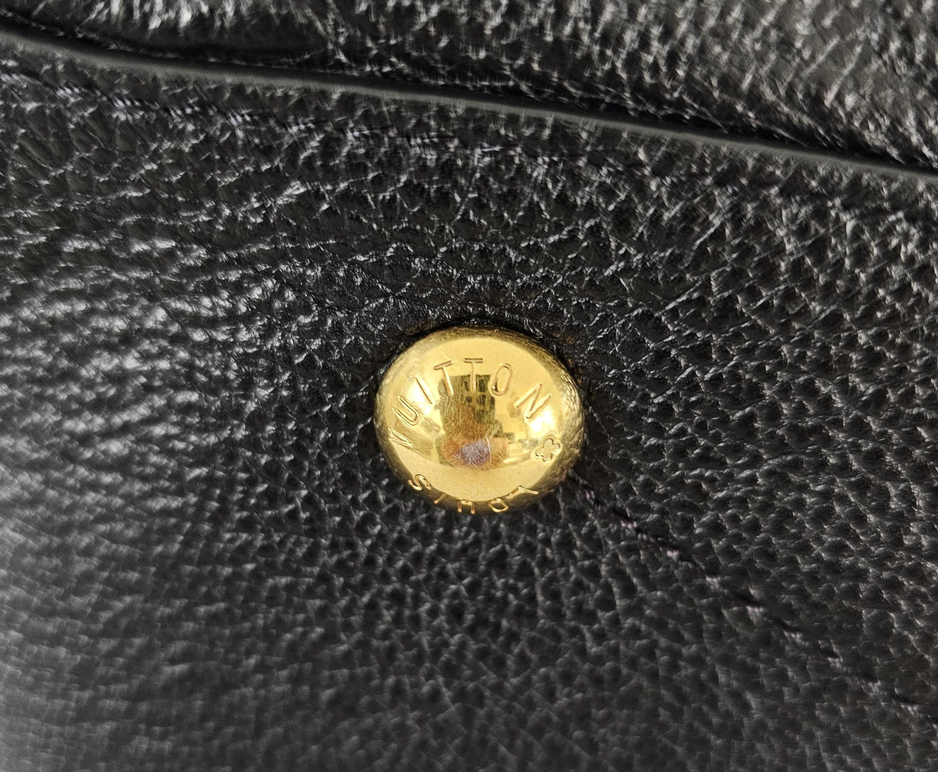 Louis Vuitton Black Monogram Empreinte Leather Maida Bag For Sale 8
