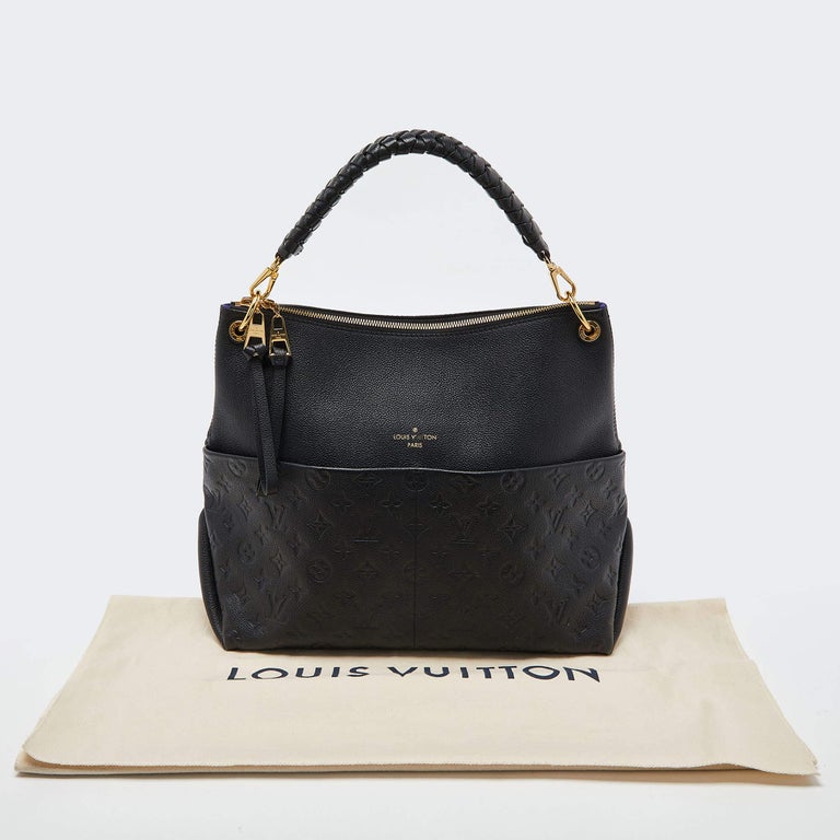 Louis Vuitton Black Monogram Empreinte Leather Maida Bag For Sale at 1stDibs