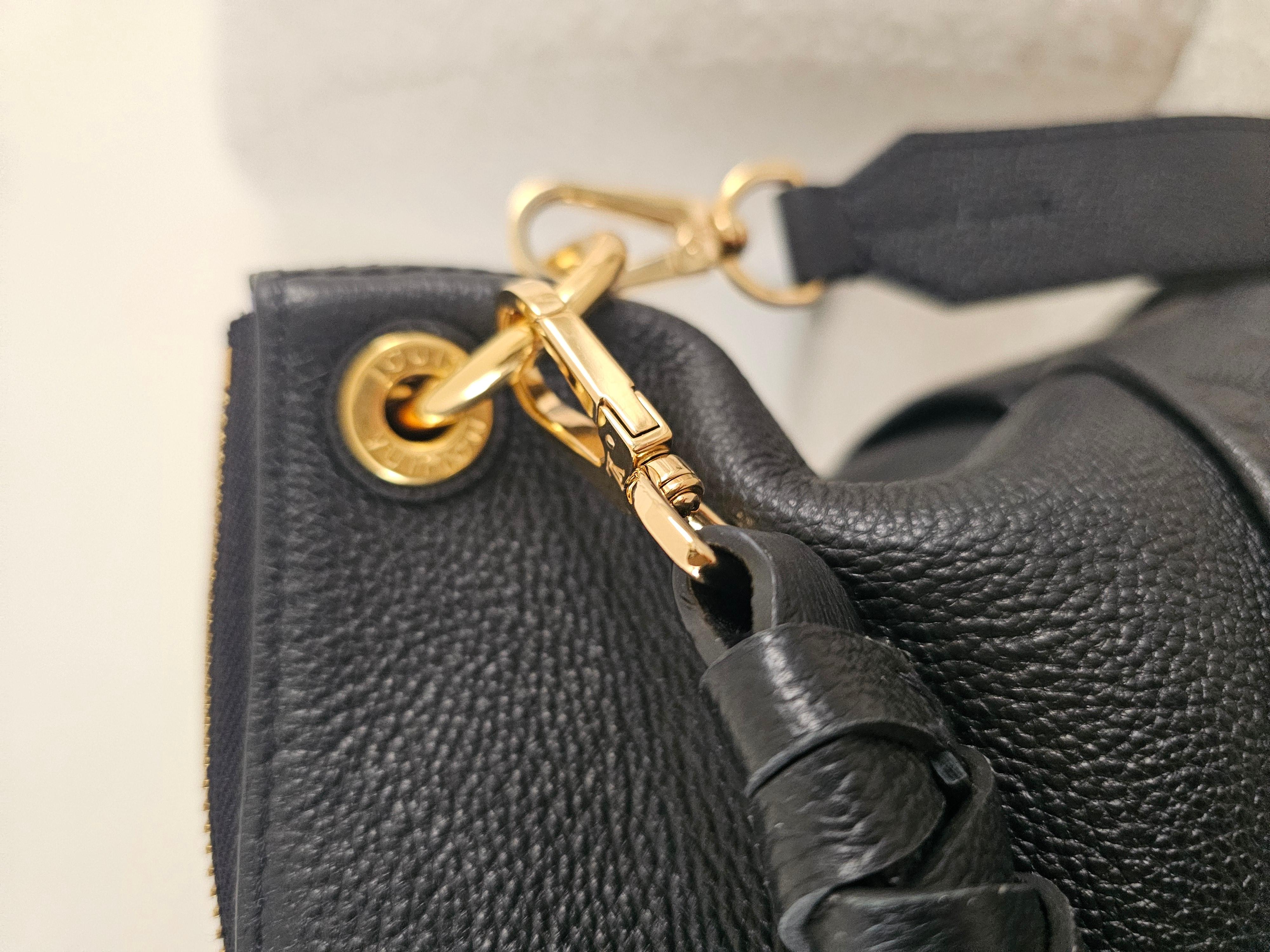 Louis Vuitton Black Monogram Empreinte Leather Maida Bag For Sale 10