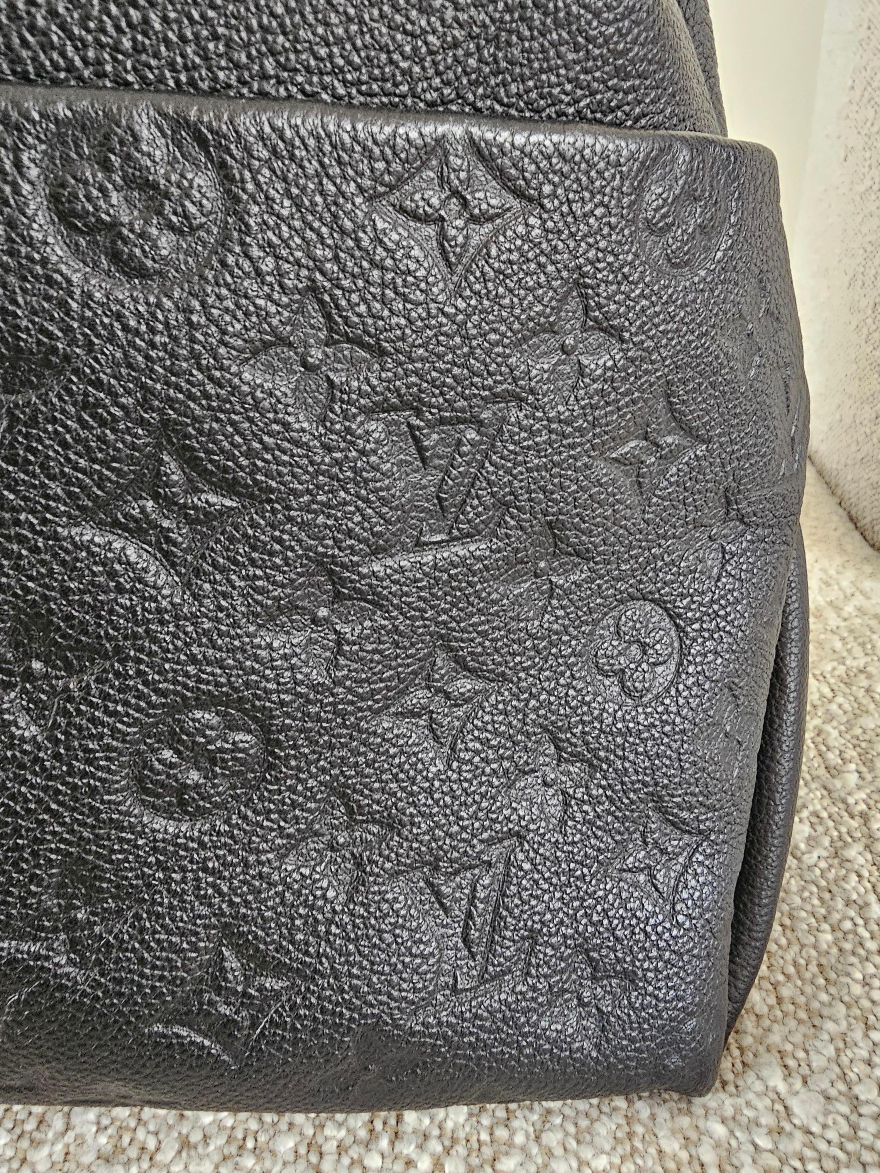 Louis Vuitton Black Monogram Empreinte Leather Maida Bag For Sale 12