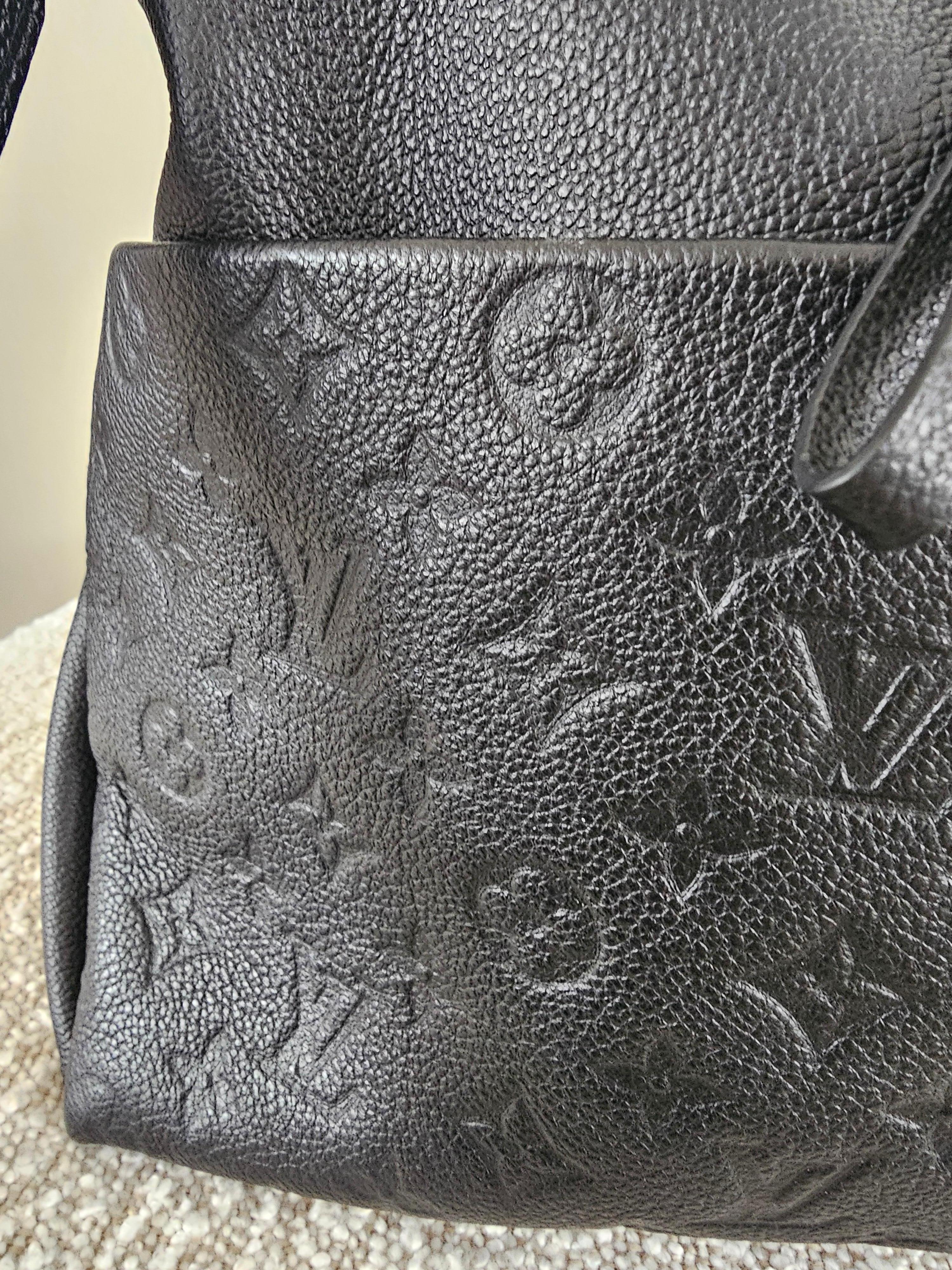 Louis Vuitton Black Monogram Empreinte Leather Maida Bag For Sale 13
