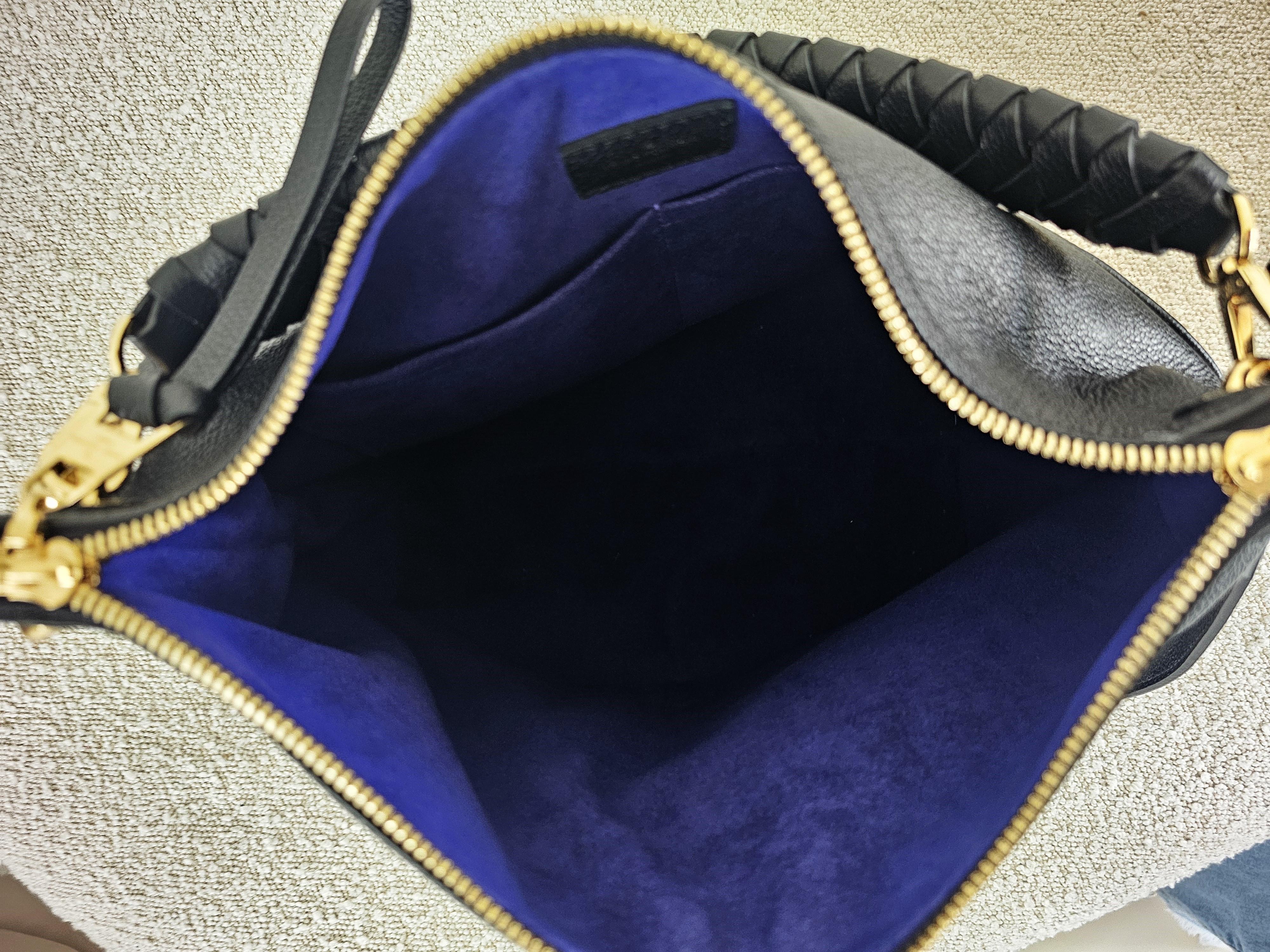 Louis Vuitton Black Monogram Empreinte Leather Maida Bag For Sale 2