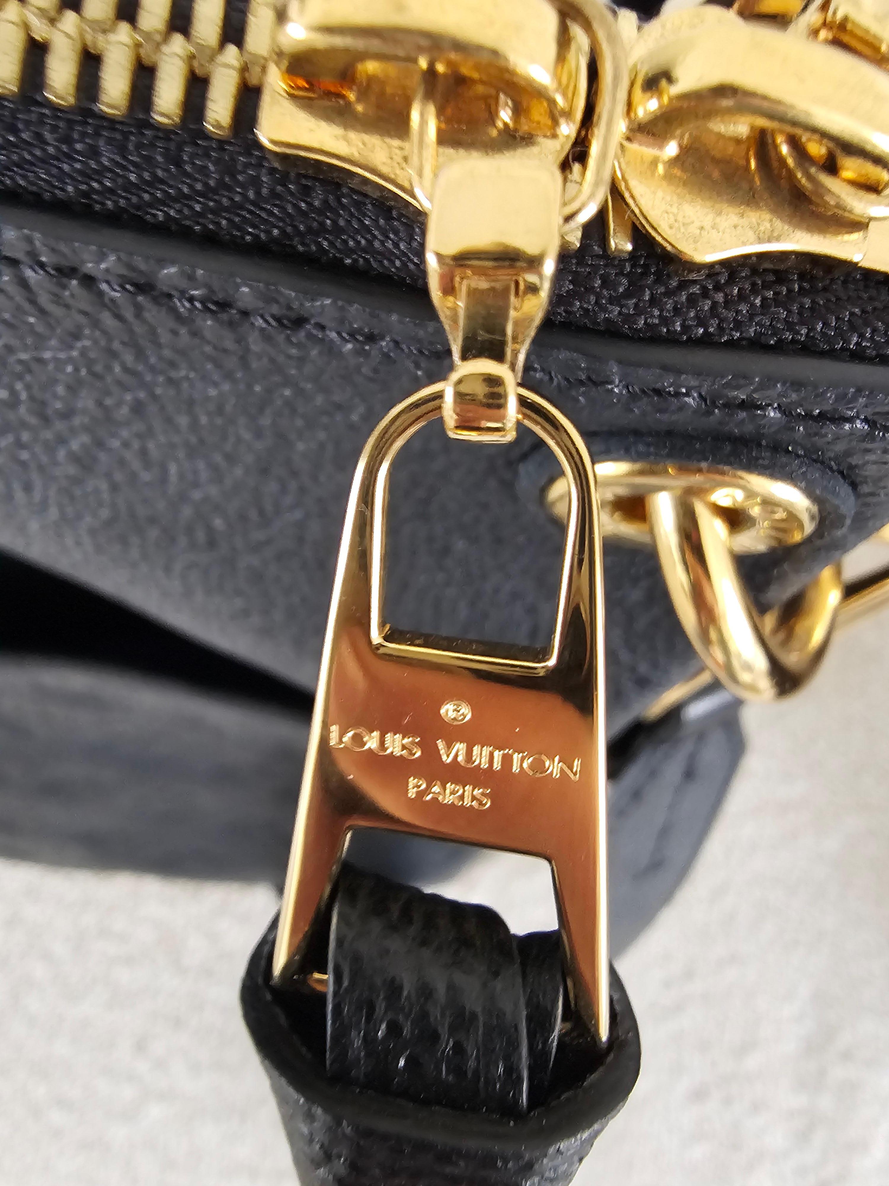 Louis Vuitton Black Monogram Empreinte Leather Maida Bag For Sale 4
