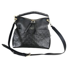 Louis Vuitton Borsa nera Monogram Empreinte in pelle Maida