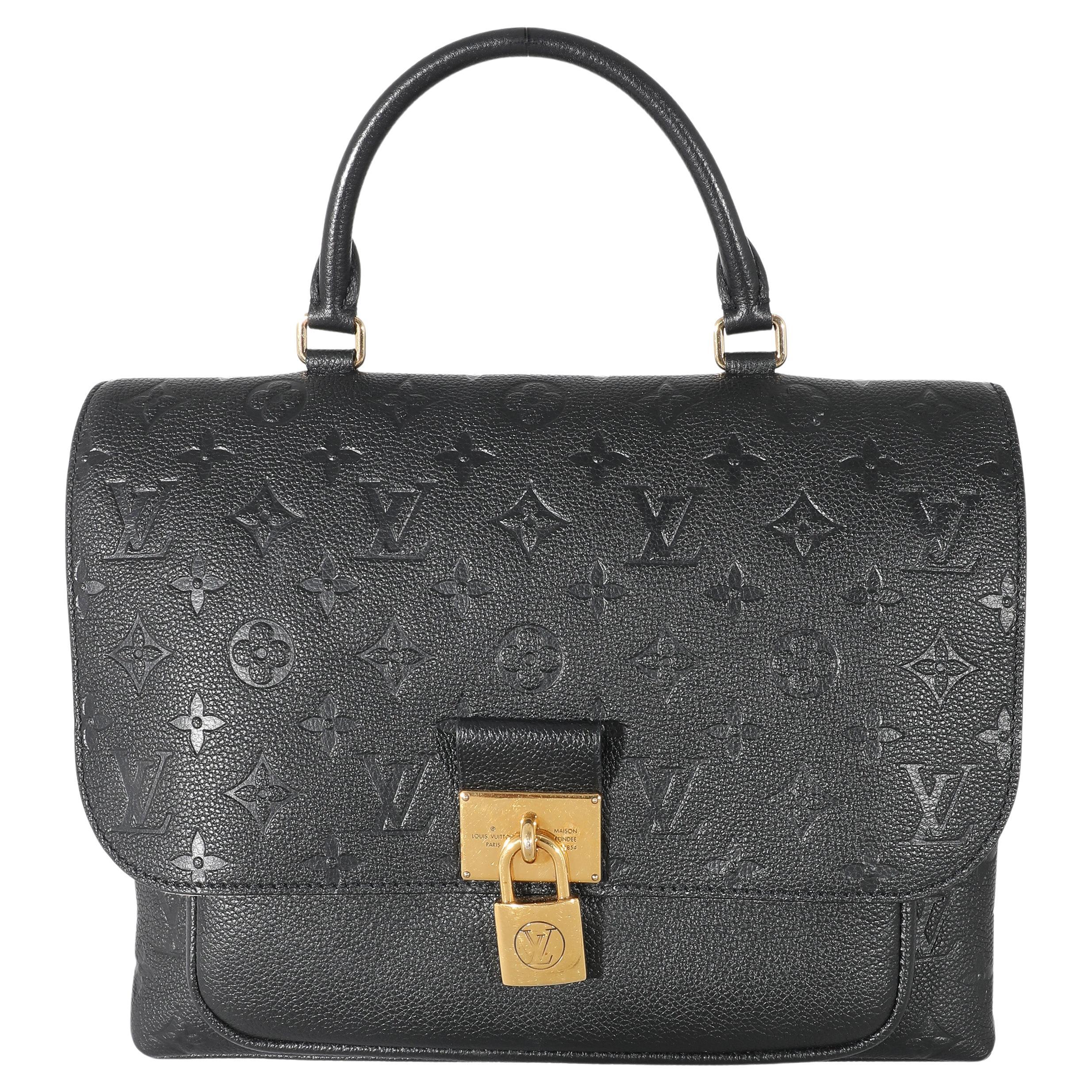 Louis Vuitton Black Monogram Empreinte Leather Marignan