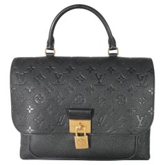 Used Louis Vuitton Black Monogram Empreinte Leather Marignan