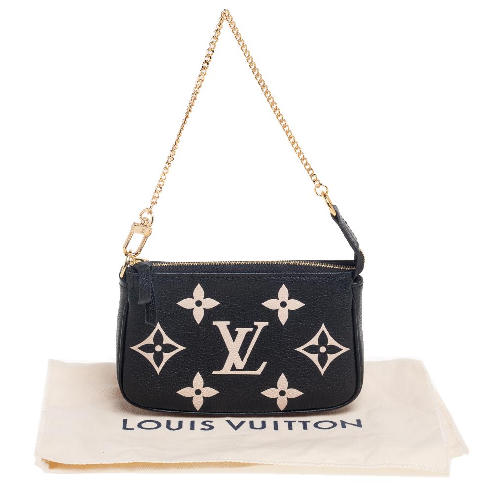 Louis Vuitton Black Monogram Empreinte Leather Mini Pochette Accessoires 4