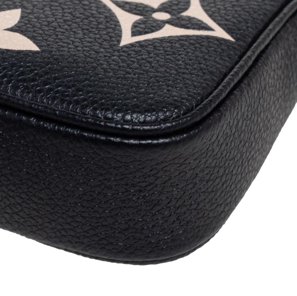 Louis Vuitton Black Monogram Empreinte Leather Mini Pochette Accessoires 1