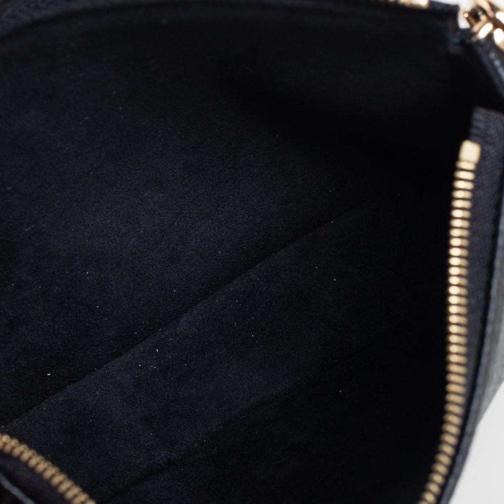 Louis Vuitton Black Monogram Empreinte Leather Mini Pochette Accessoires 3