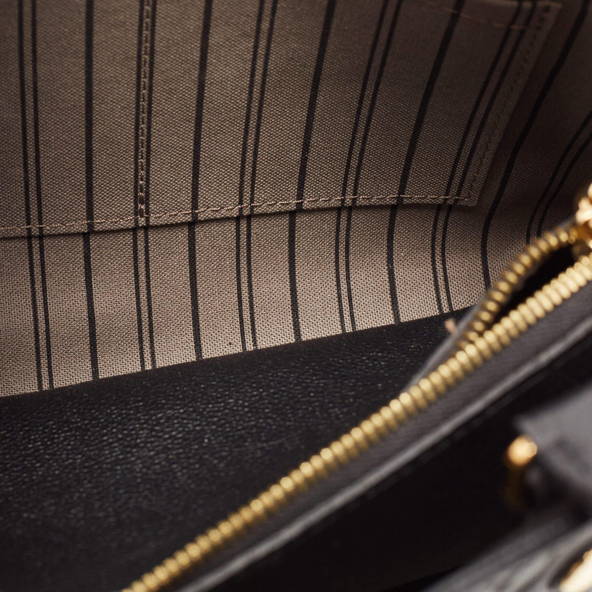 Louis Vuitton Black Monogram Empreinte Leather Montaigne BB Bag 6