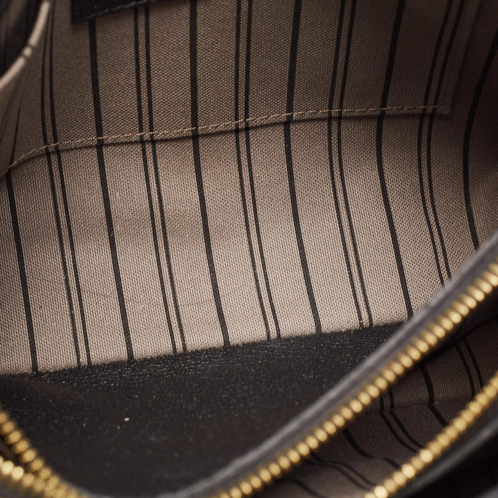 Louis Vuitton Black Monogram Empreinte Leather Montaigne BB Bag 4