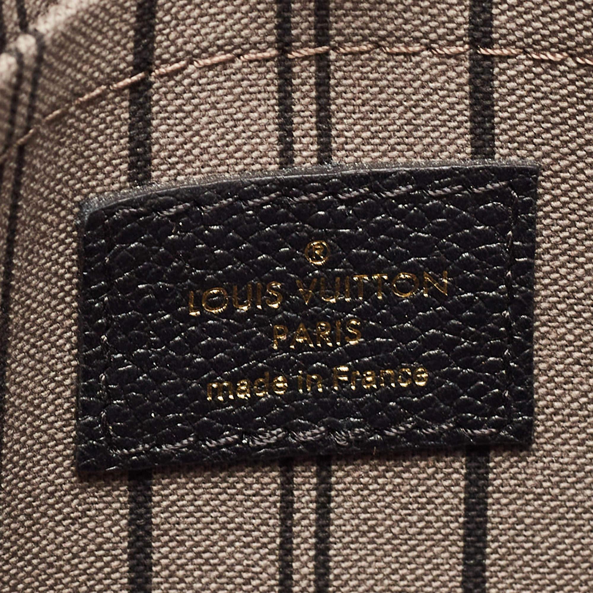 Louis Vuitton Black Monogram Empreinte Leather Montaigne BB Bag 5
