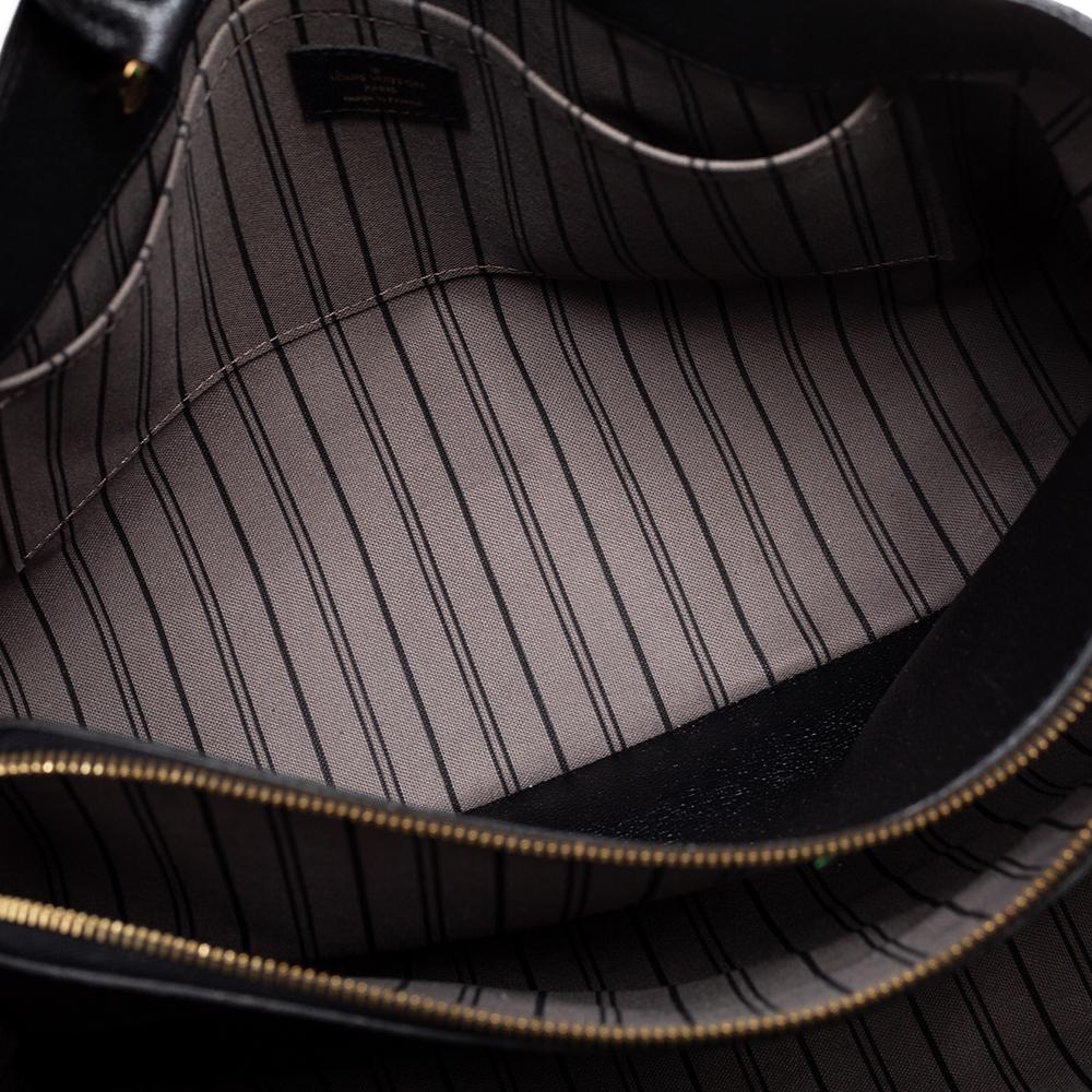 Louis Vuitton Black Monogram Empreinte Leather Montaigne MM Bag 3