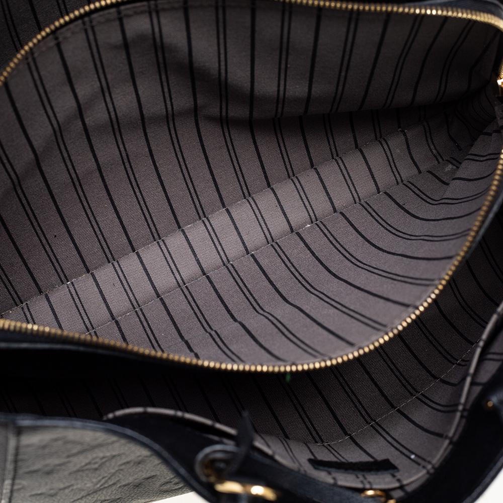 Louis Vuitton Black Monogram Empreinte Leather Montaigne MM Bag 2