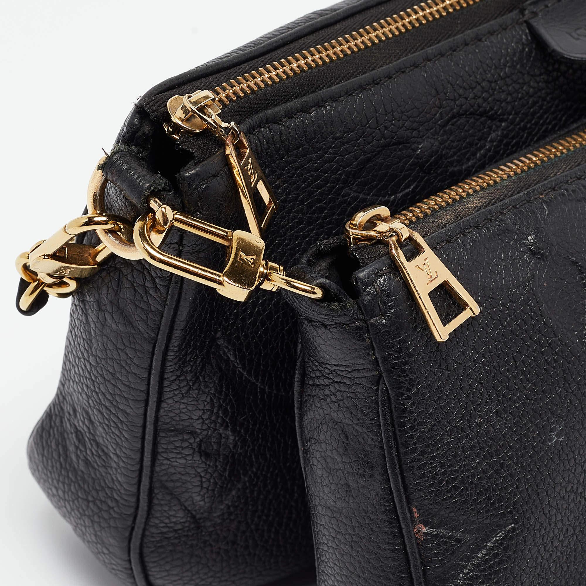 Louis Vuitton Black Monogram Empreinte Leather Multi-Pochette Accessoires Bag 6