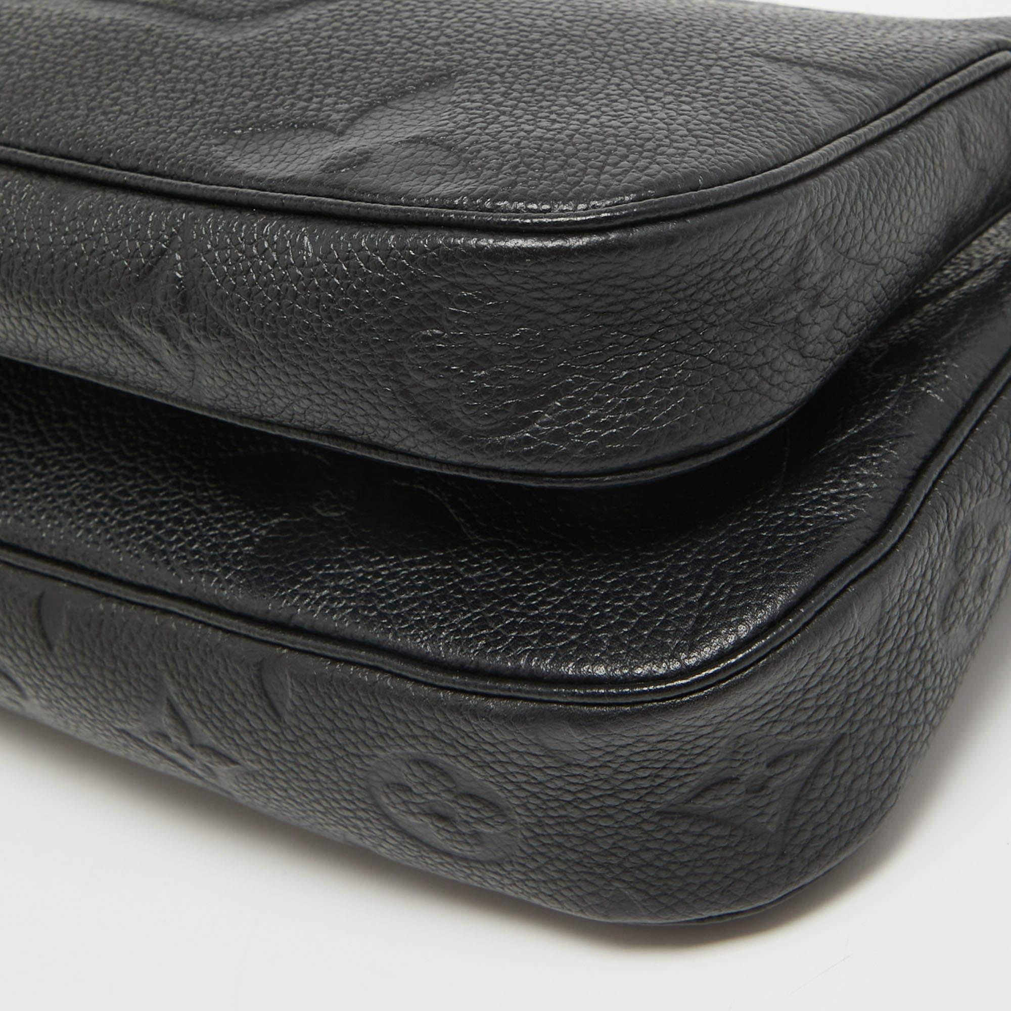 Louis Vuitton Black Monogram Empreinte Leather Multi Pochette Accessoires 7