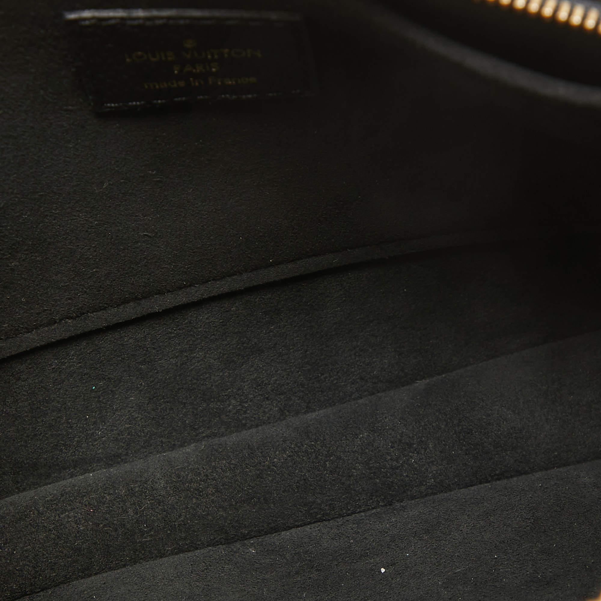 Louis Vuitton Black Monogram Empreinte Leather Multi Pochette Accessoires For Sale 3