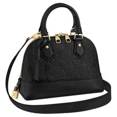 Louis Vuitton Black Monogram Empreinte Leather Néo Alma BB Handbag