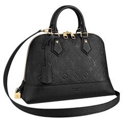 Louis Vuitton Black Monogram Empreinte Leather Néo Alma PM Handbag