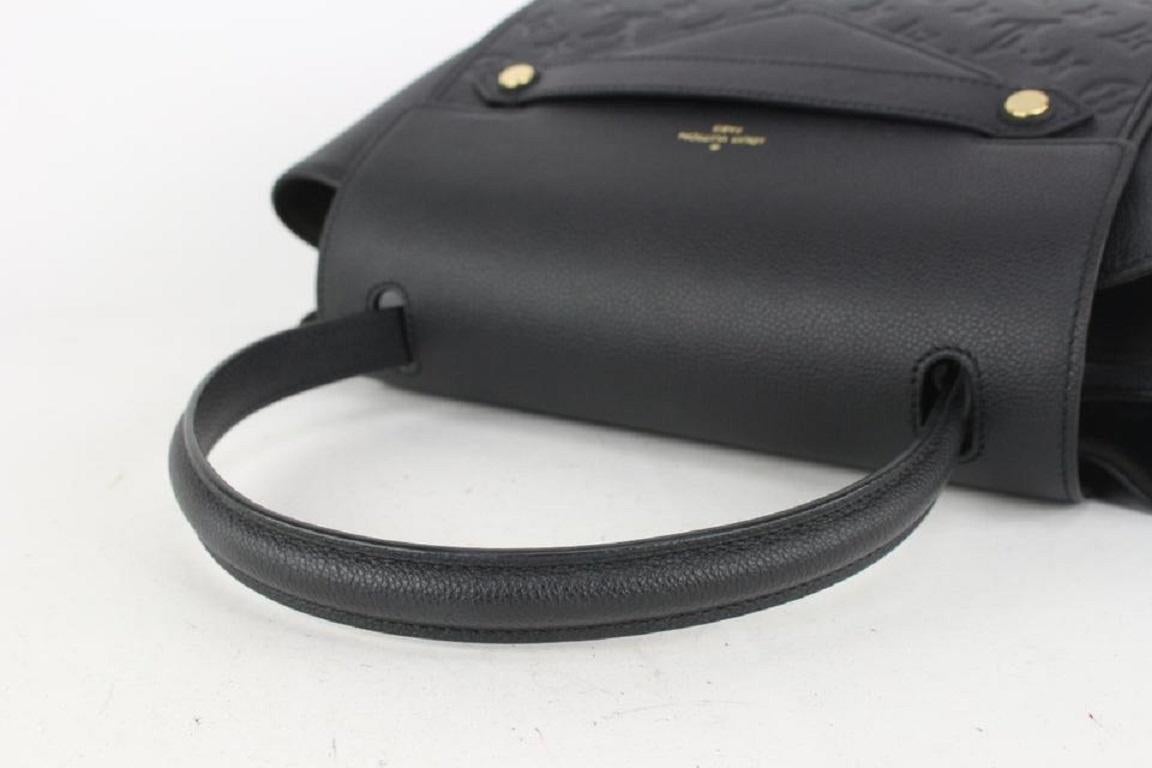Louis Vuitton Black Monogram Empreinte Leather Noir Trocadero Tote bag 204lv84 In Excellent Condition In Dix hills, NY