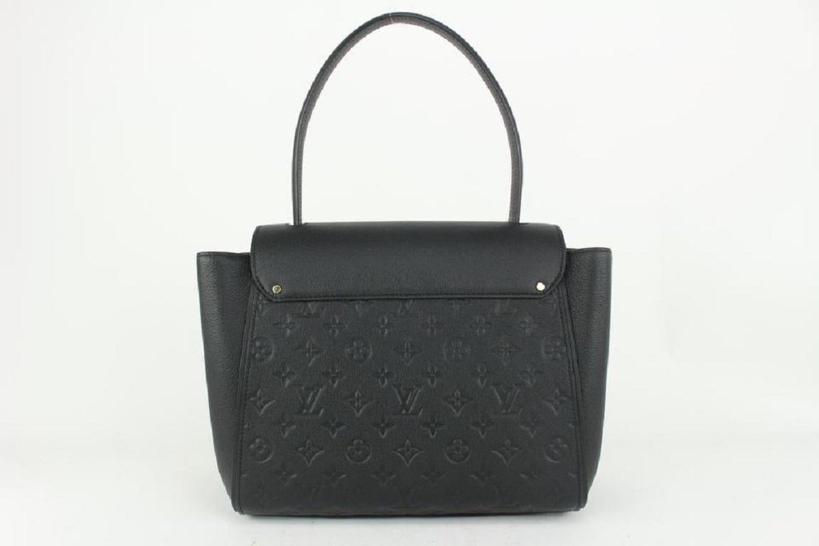 Women's Louis Vuitton Black Monogram Empreinte Leather Noir Trocadero Tote bag 204lv84