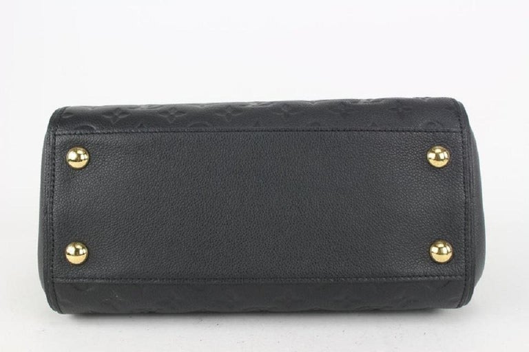 LOUIS VUITTON Montaigne GM Monogram Empreinte Noir Black Handbag