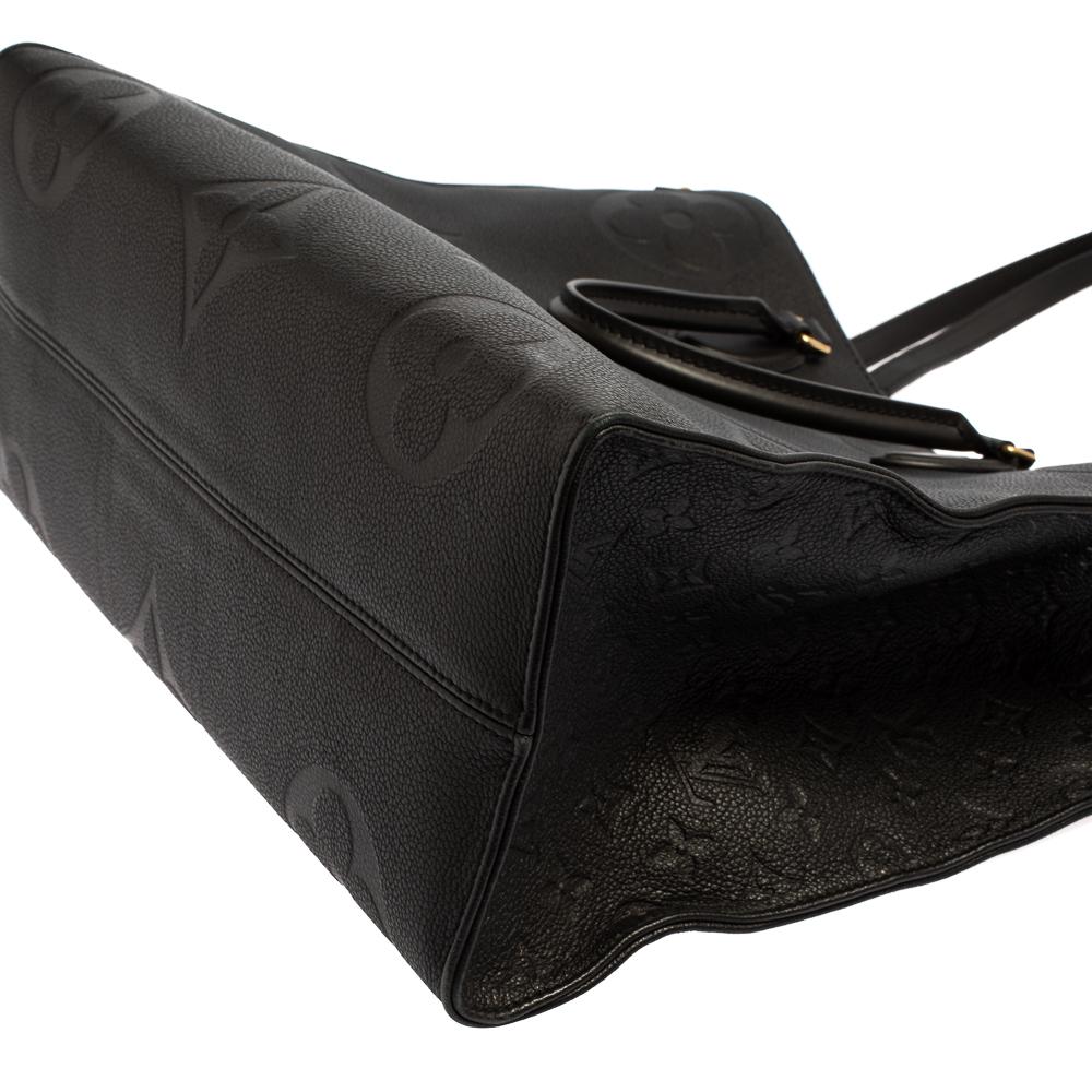 Louis Vuitton Black Monogram Empreinte Leather Onthego GM Bag 7