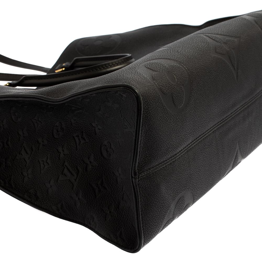 Louis Vuitton Black Monogram Empreinte Leather Onthego GM Bag 1