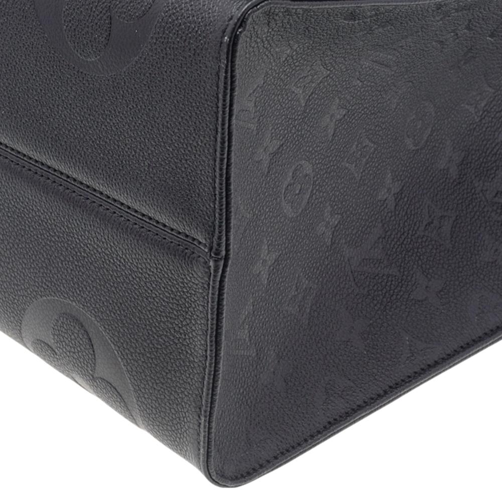 Women's Louis Vuitton Black Monogram Empreinte Leather Onthego GM Bag