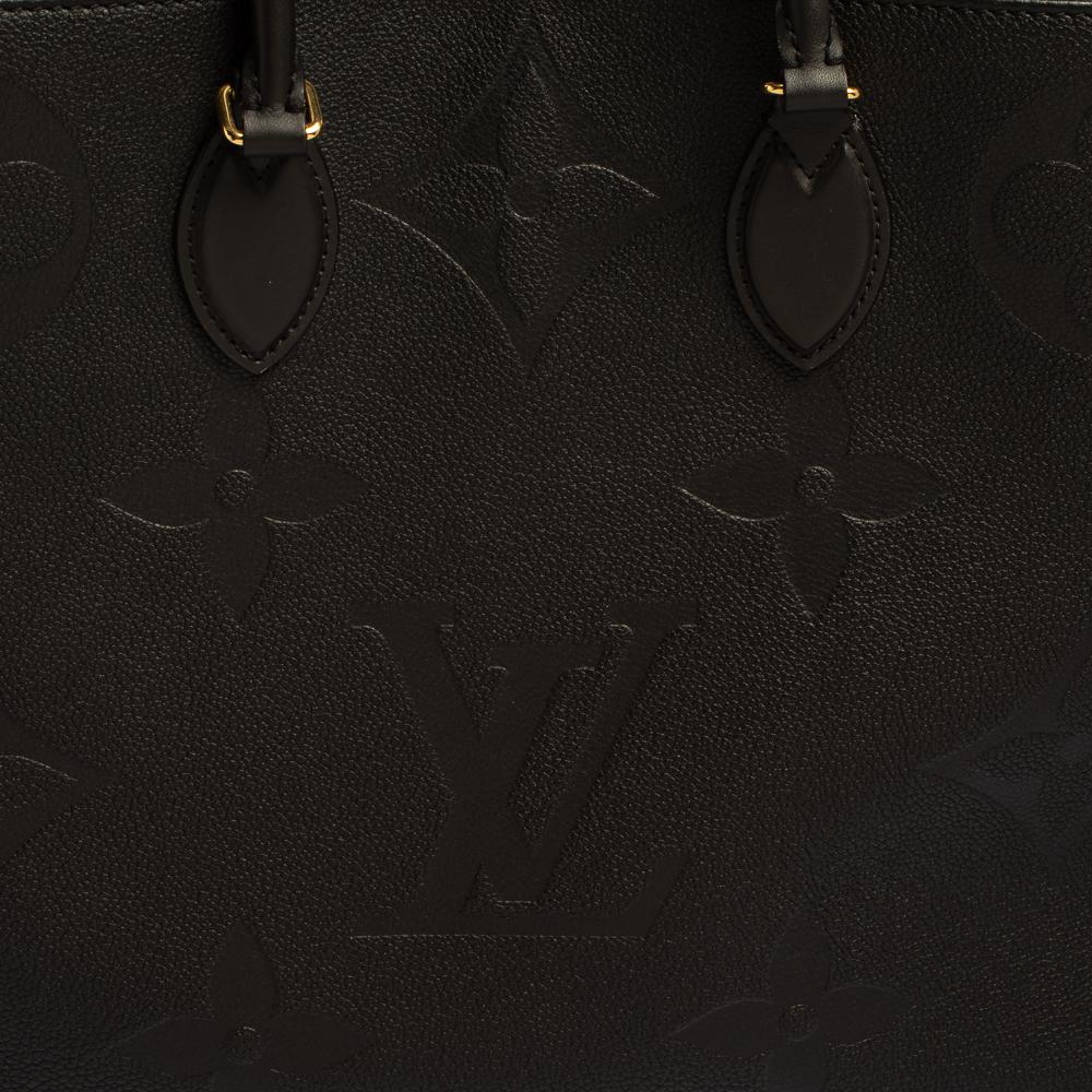 Louis Vuitton Black Monogram Empreinte Leather Onthego GM Bag 2