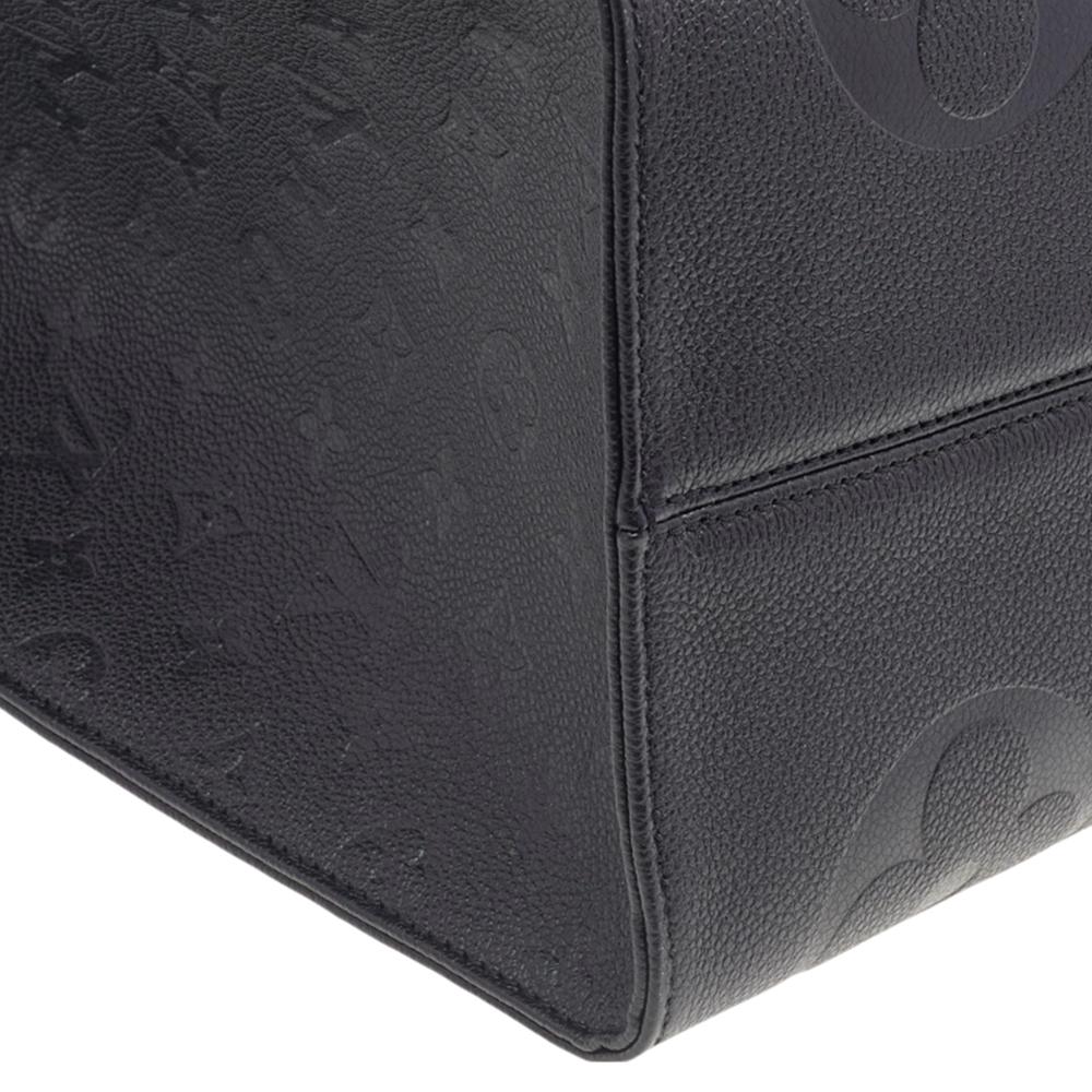 Louis Vuitton Black Monogram Empreinte Leather Onthego GM Bag 2