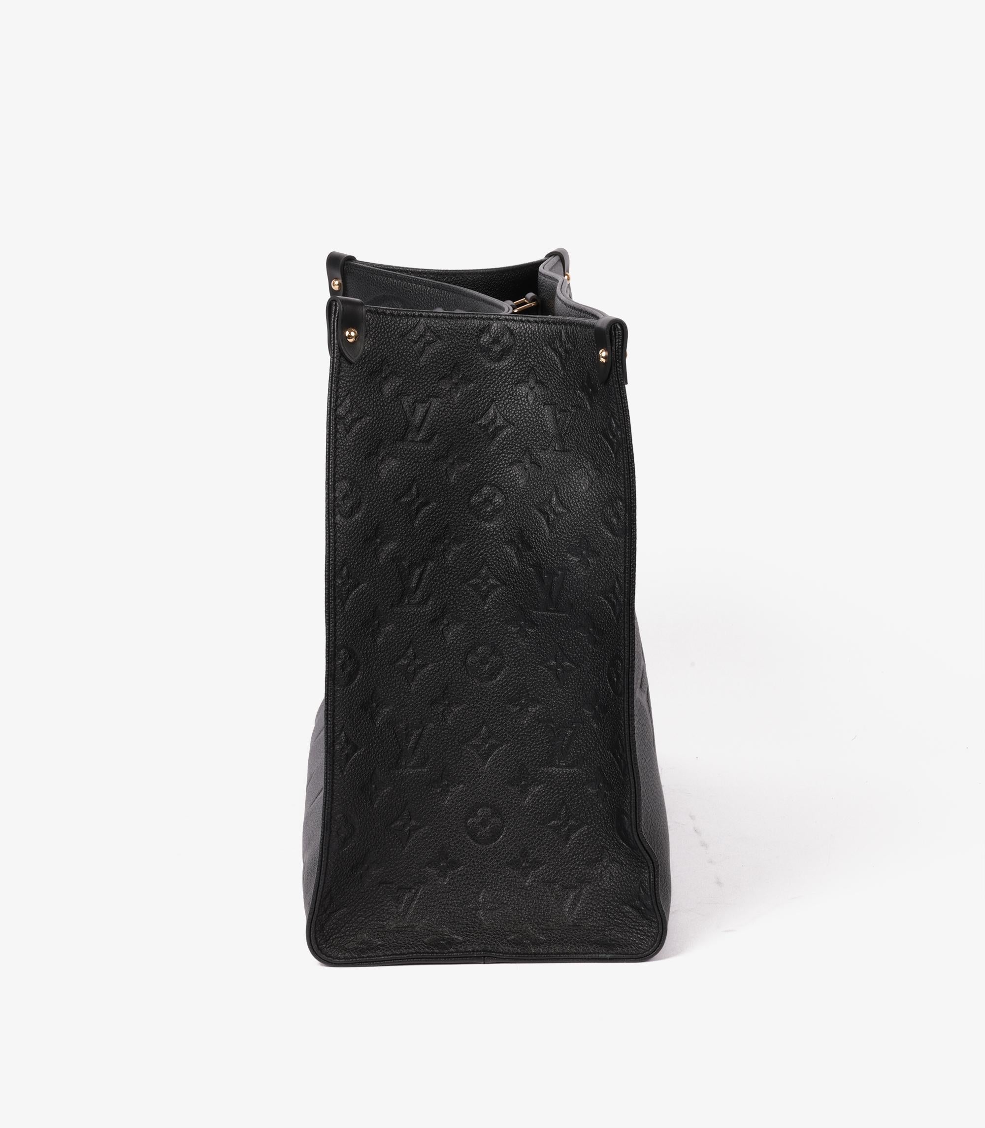 Louis Vuitton Black Monogram Empreinte Leather Onthego GM 4