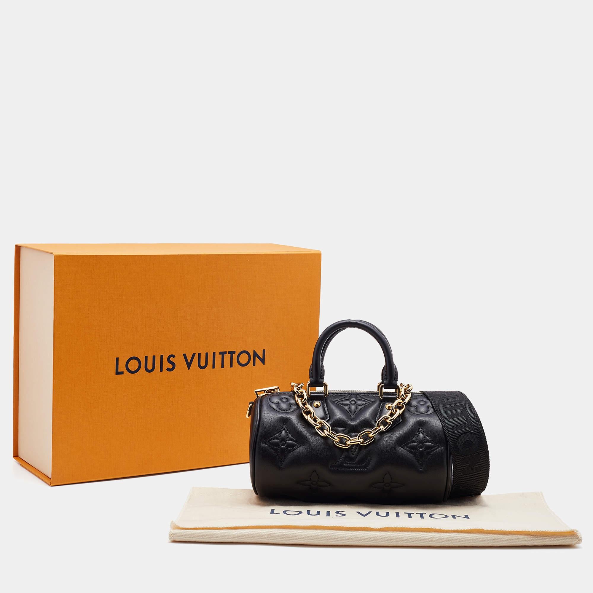 Louis Vuitton Black Monogram Empreinte Leather Papillon BB Bag 9